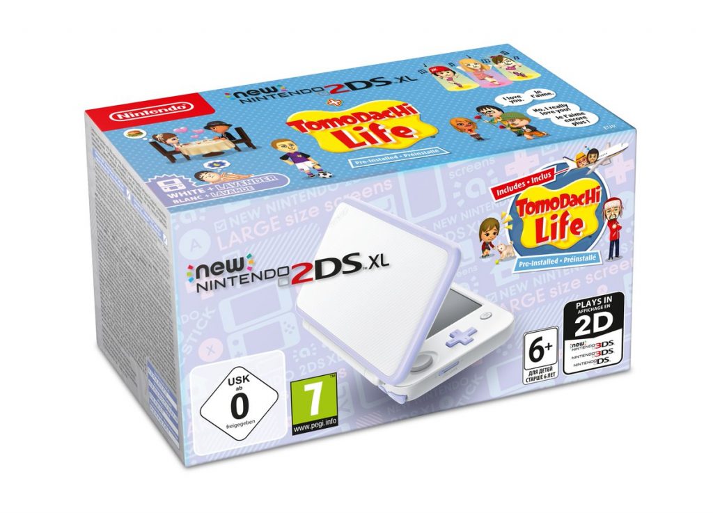 New Nintendo 2DS XL blanco lavanda
