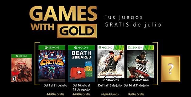 Games with gold julio 2018