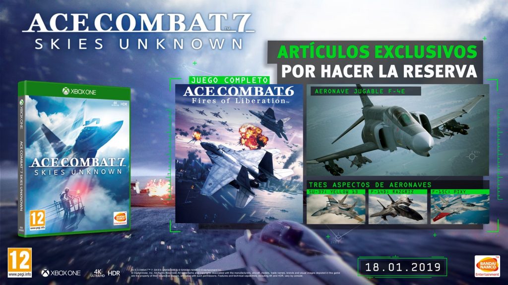 ace combat 7 reserva Xbox one
