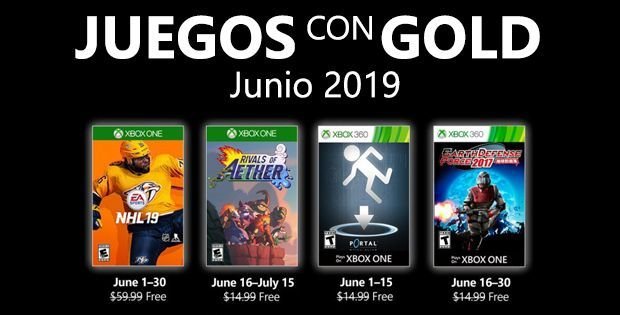 juegos con gold junio 2019
