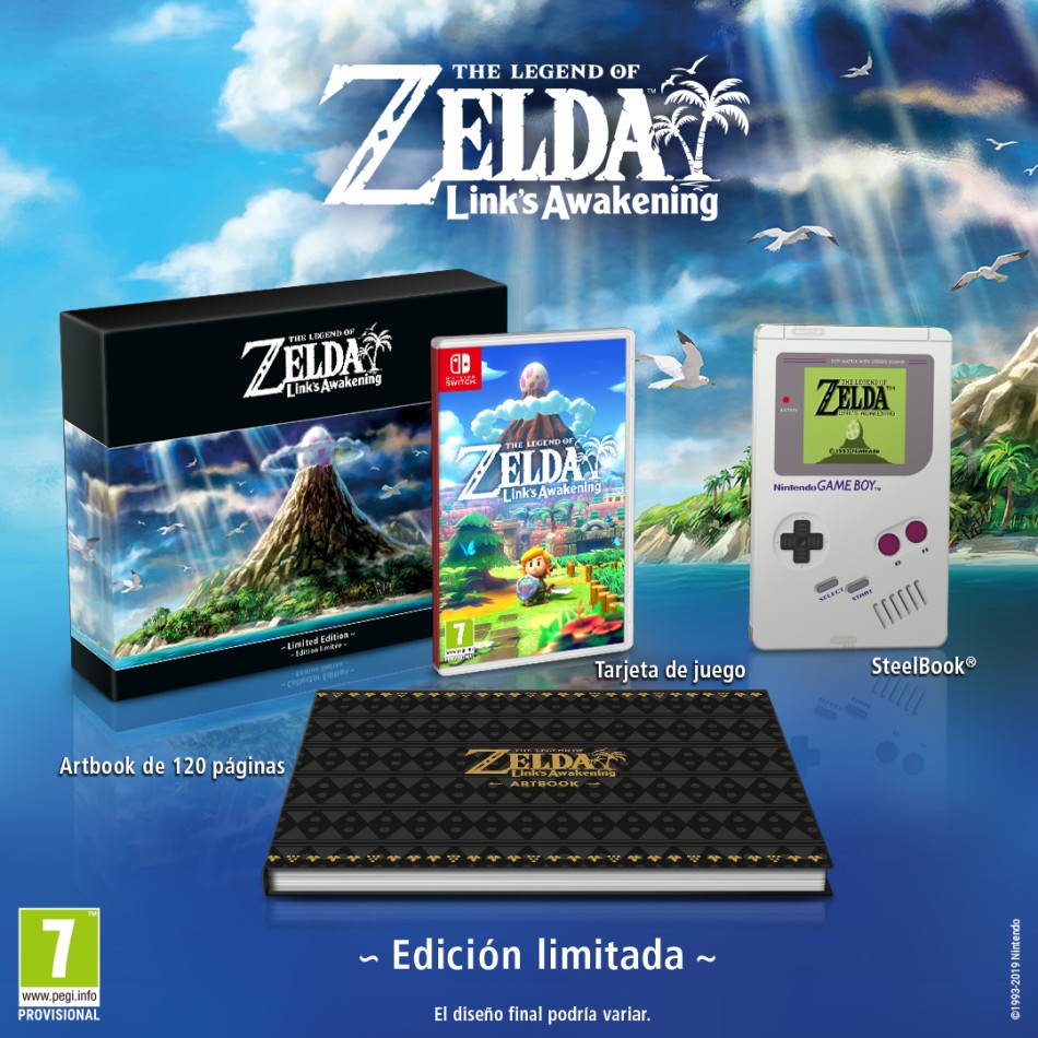 Zelda link Awakening edicion limitada