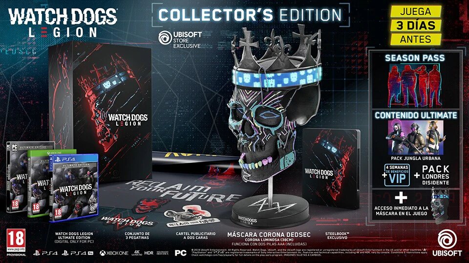 WAtch Dogs Legion collector edition