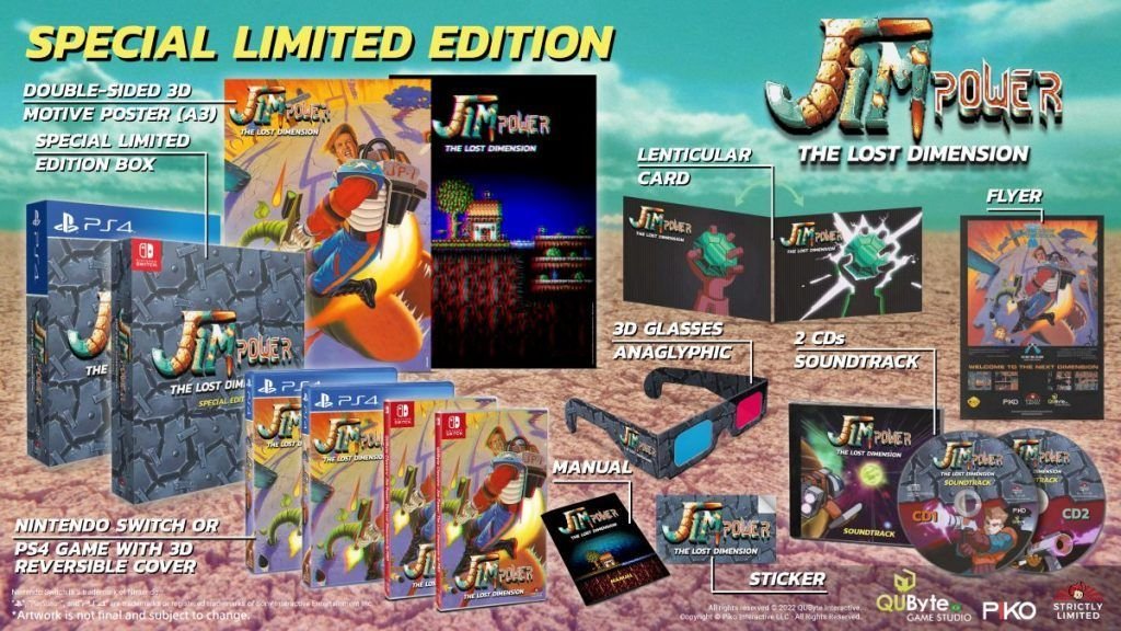 Jim Power The Lost Dimension Collector's Edition PS4 Nintendo Switch