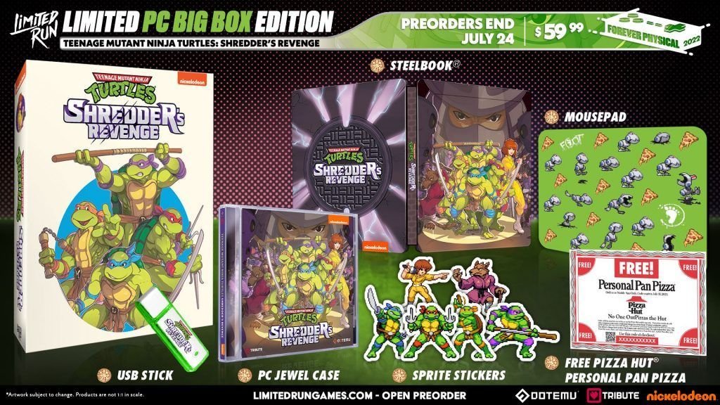 TMNT Shredder's Revenge PC Big Box Edition
