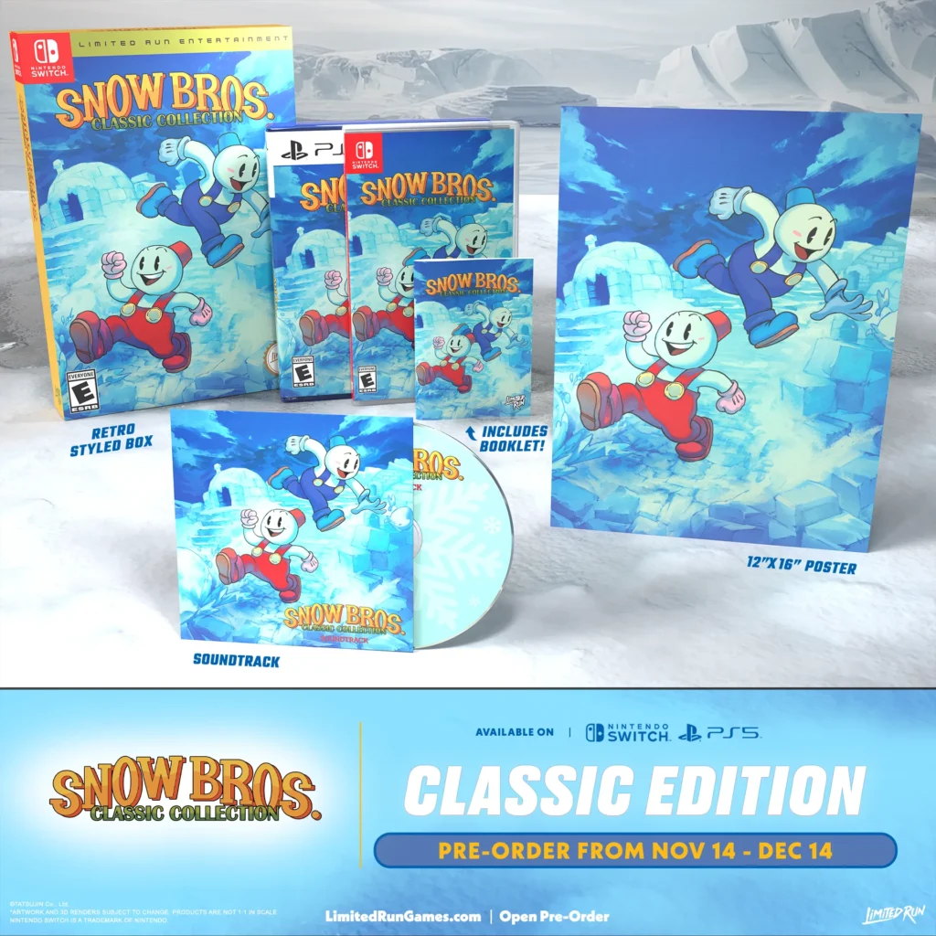 Snow bros classic collection Classic Edition PS5 nintendo Switch