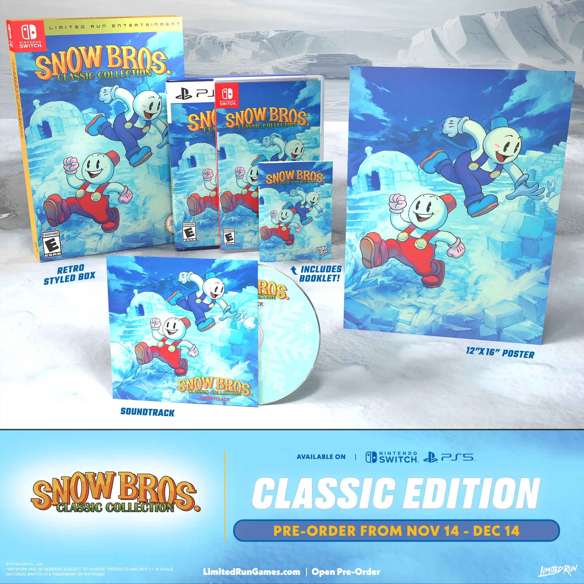 Snow bros classic collection Classic Edition PS5 nintendo Switch
