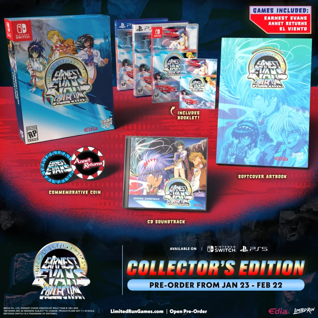 Earnest Evans Collection Edición Coleccionista Switch PS4 PS5