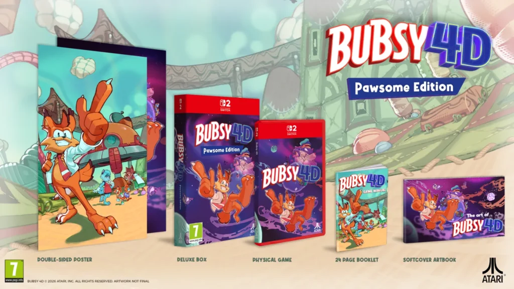 Bubsy 4D Pawsome Edition Edición Coleccionista Switch 2