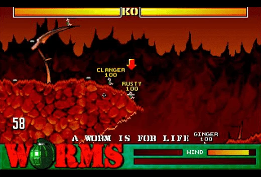 Worms Evercade