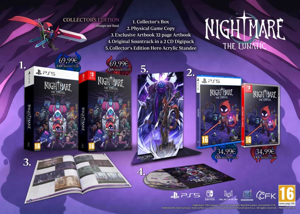 Nightmare The Lunatic Collector's Edition PS5 Switch