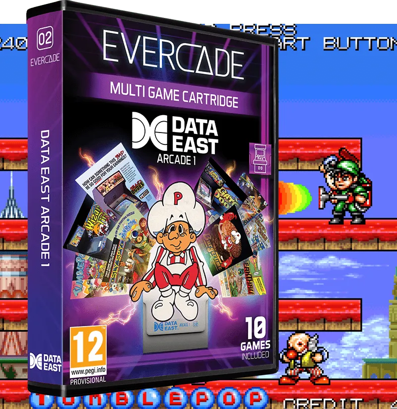Data East Arcade 1 Cartucho Evercade