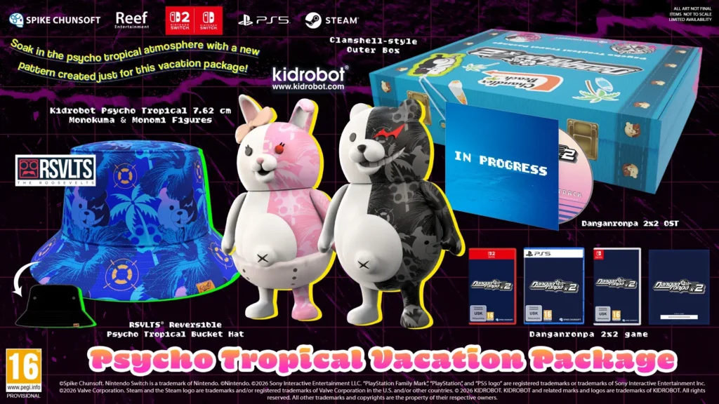 Danganronpan 2X2 Psycho Tropical Vacation Package Switch Switch2 PS5 PC