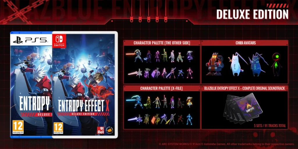 Blazblue Entropy Effect X Deluxe Edition PS5 Nintendo Switch
