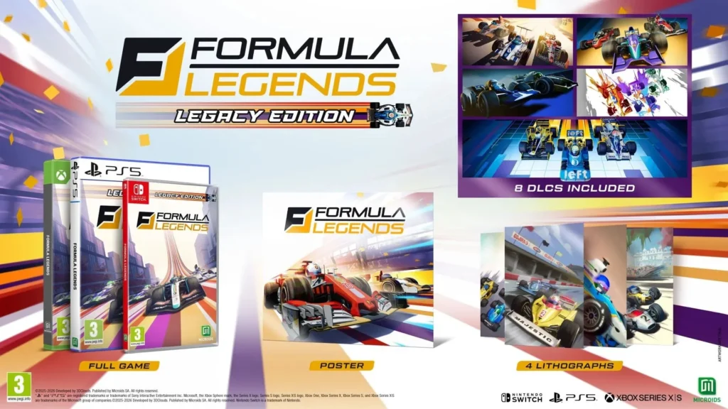 Formula Legends Legacy Edition Switch PS5 Xbox Series