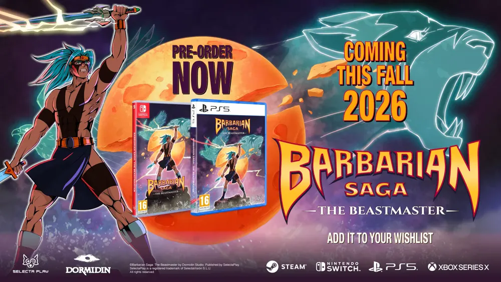 Barbaria Saga The Beastmaster edición físisca PS5 Nintendo Switch