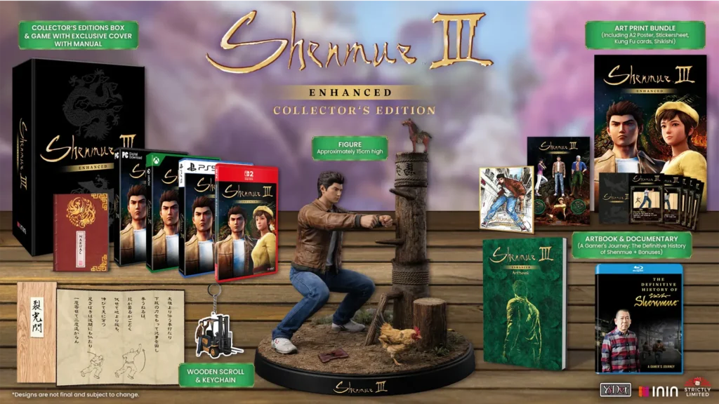 Shenmue III Enhanced Collector's Edition PS5 Switch 2 Xbox Series X PC