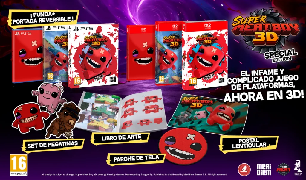 Super Meat Boy 3D Special Edition Switch 2 PS5