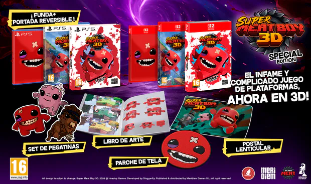 Super Meat Boy 3D portada laedicionespecial.es