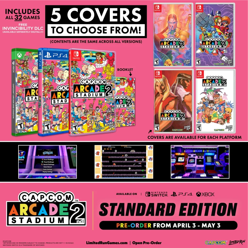 Capcom Arcade Stadium 2nd Edición Física Limitada Switch PS4 Xbox