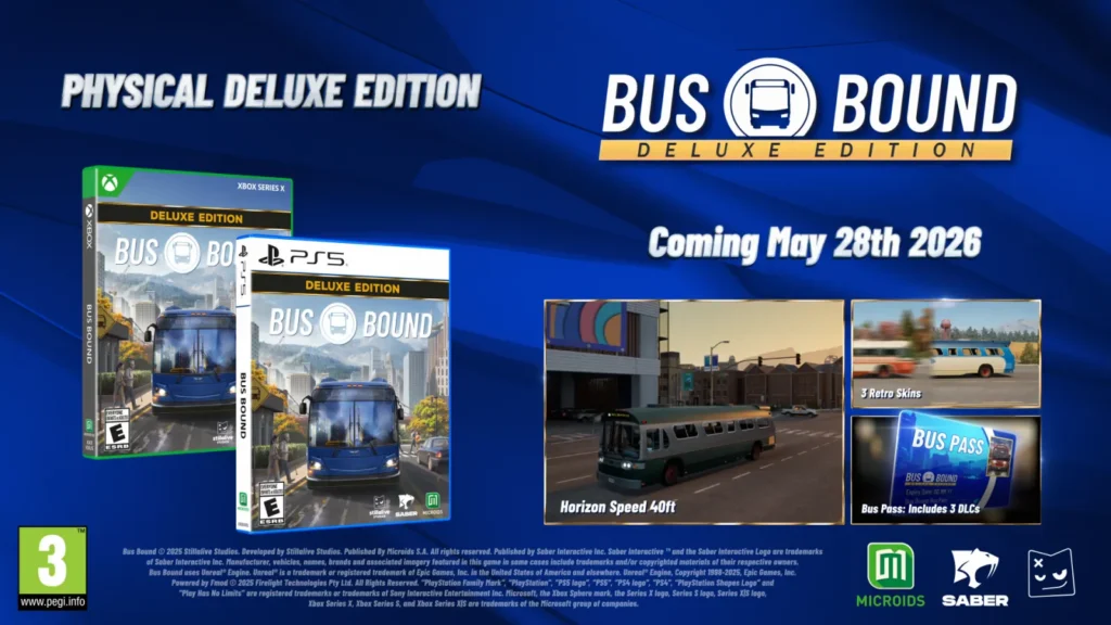 Bus Bound Deluxe Edition edición física PS5 Xbox Series X