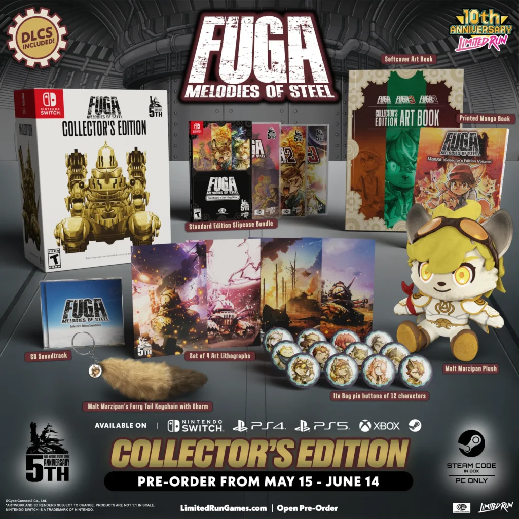 Fuga Melodies of Steel 1, 2 y 3 Edición Coleccionista Switch PS5 PS4 Xbox PC