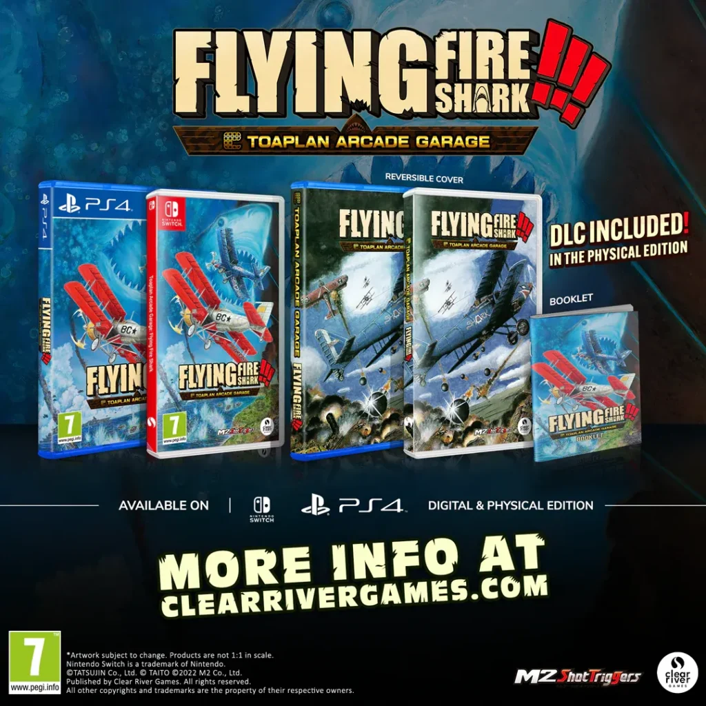 Flying Fire Shark!!! Toaplan Arcade Garage Switch PS4