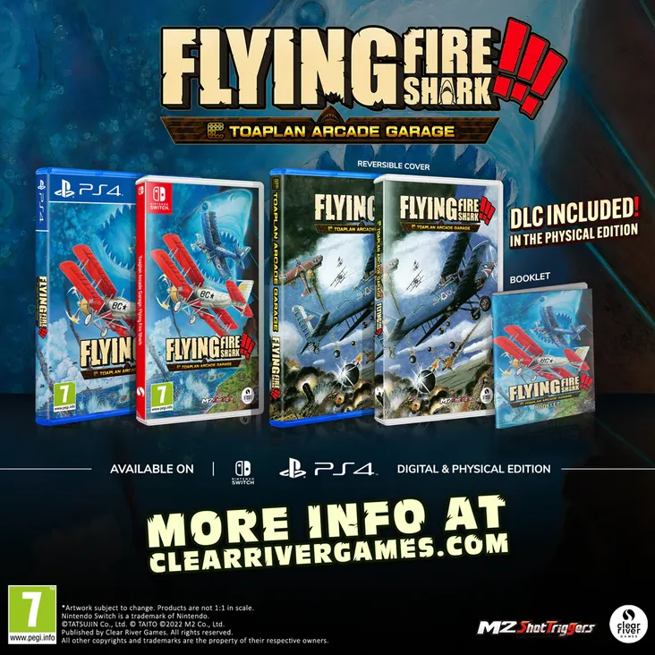 Flying Fire Shark!!! Toaplan Arcade Garage portada laedicionespecial.es