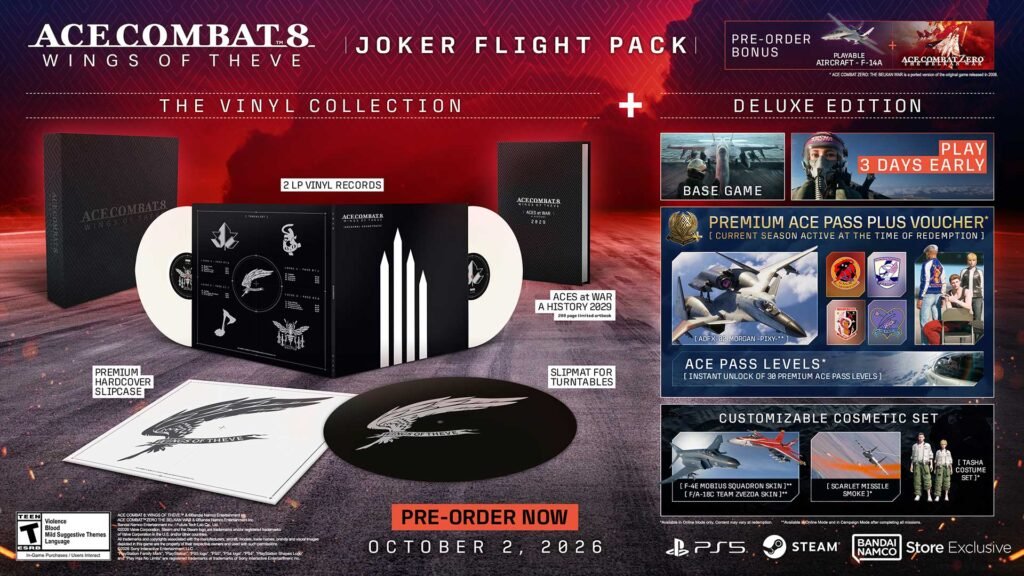 ACE COMBAT 8: WINGS OF THEVE
JOKER FLIGHT PACK PS5 PC