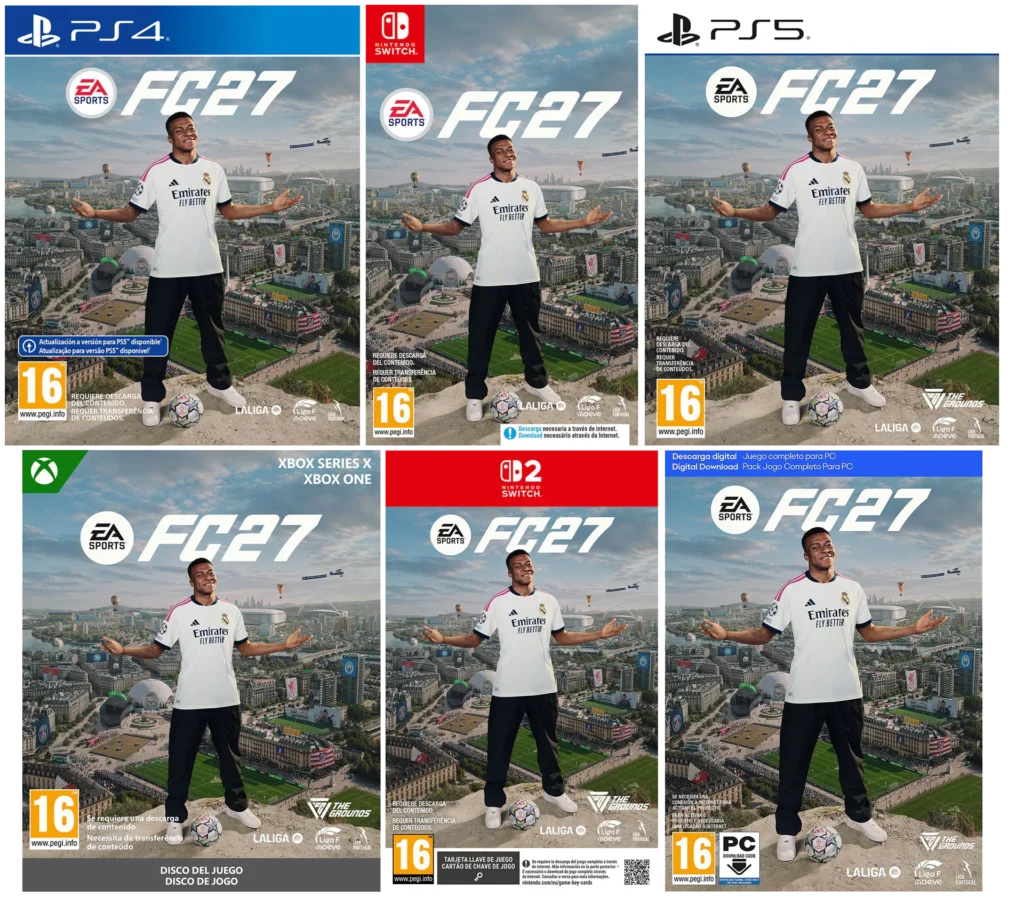 EA SPORT FC 27 Edición Física PS5 PS4 Switch Switch2 Xbox Series X One PC
