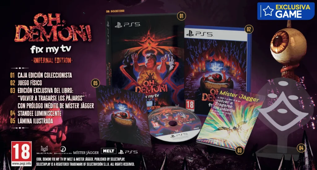 OH DEMON! Fix my TV Infrnal Edition PS5 edición coleccionista