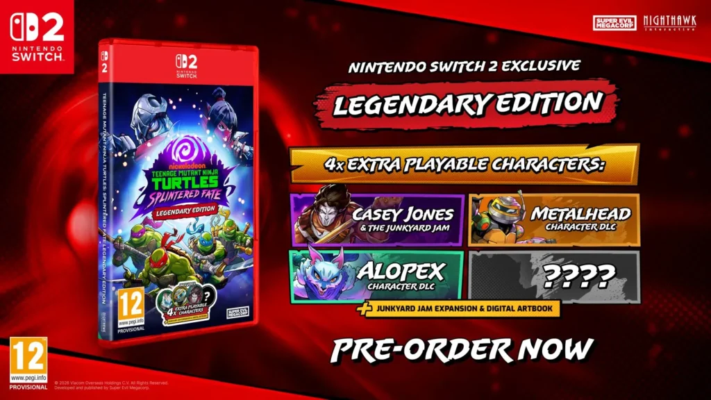Teenage Mutant Ninja Turtles: Splintered Fate - Legendary Edition Edición Física Switch 2