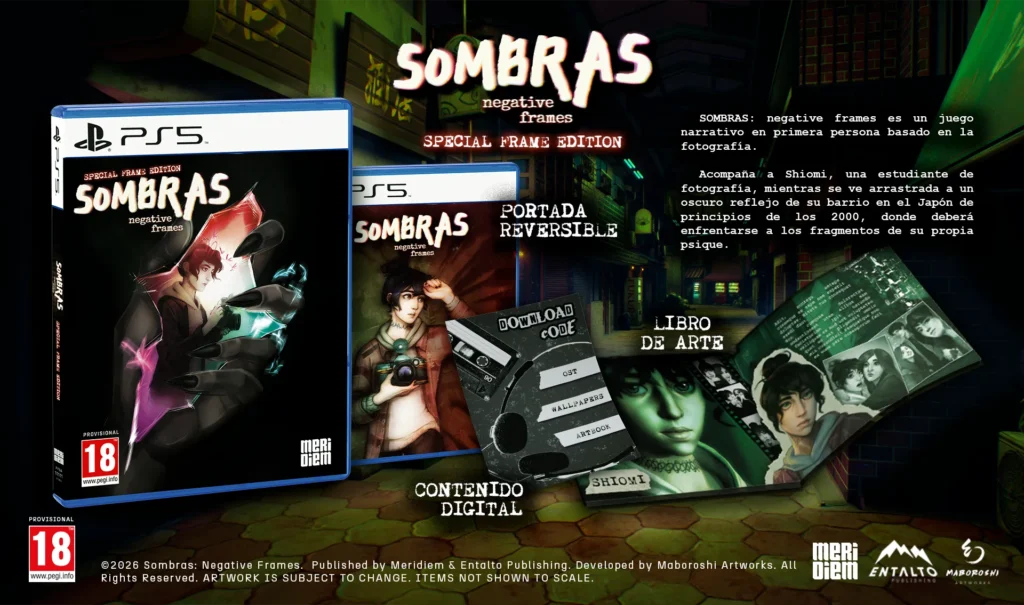 SOMBRAS: Negative Frames Edición Física PS5