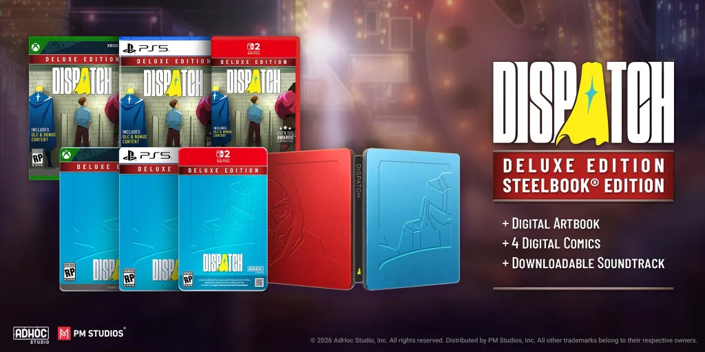Dispatch Deluxe Edition Steelbook Edition Switch 2 Xbox Series X PS5