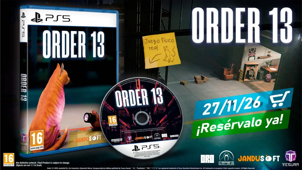 Order 13 Edición Físisca PS5