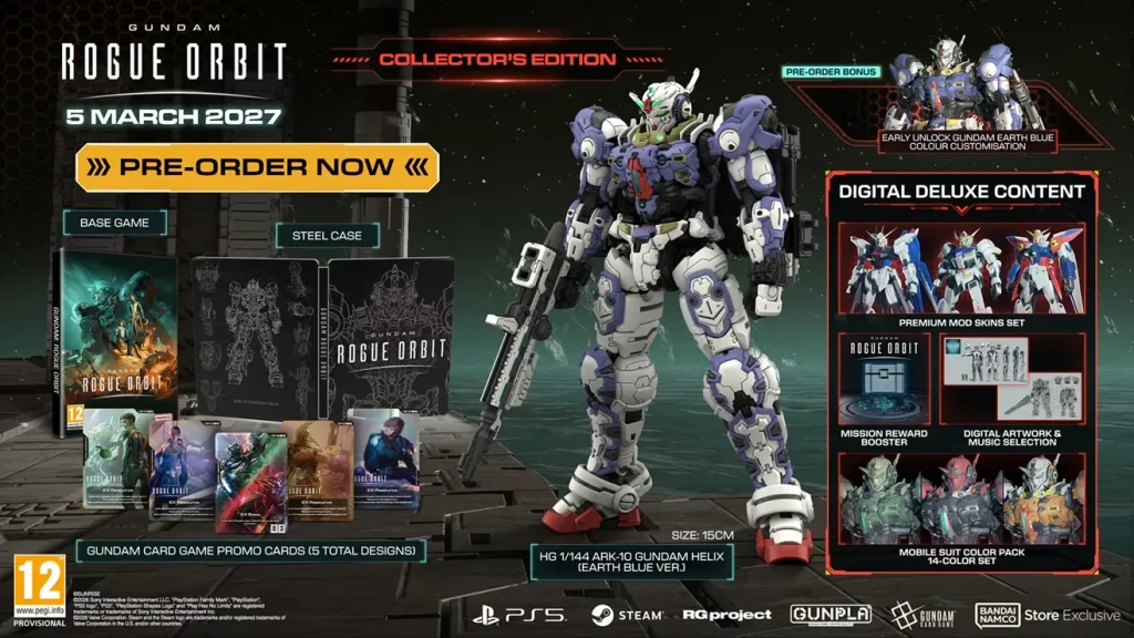 GUNDAM ROGUE ORBIT Collector's Edition PS5 PC