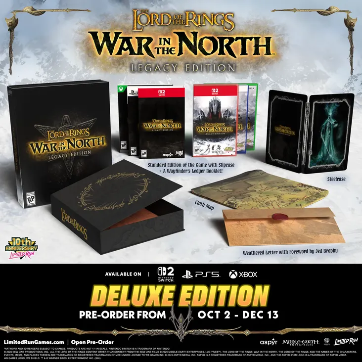 Lord of the Rings: War in the North Legacy Edition portada laedicionespecial.es